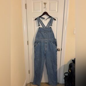 Vintage Paco Jeans Overalls Size Large Carpenter Blue